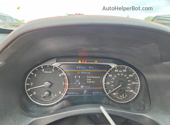 1N4BL4CV5MN376271 2021 NISSAN ALTIMA White Instrument cluster view
