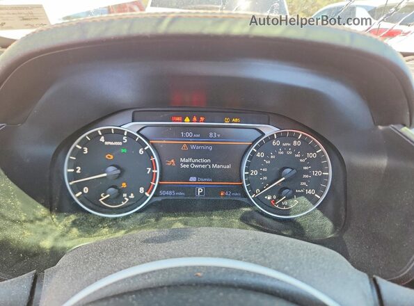 1N4BL4CV6KC103011 2019 NISSAN ALTIMA White ხელსაწყოთა პანელის ხედი