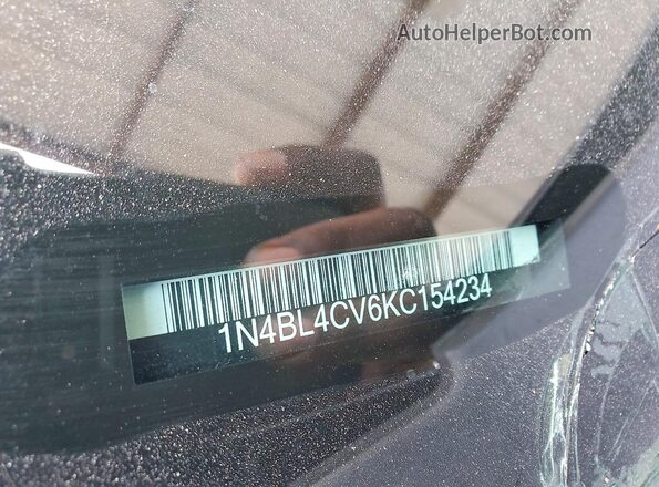 1N4BL4CV6KC154234 2019 NISSAN ALTIMA Gray Engine compartment view