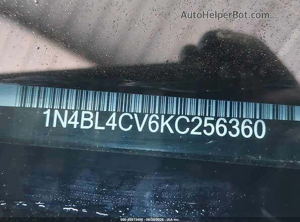 1N4BL4CV6KC256360 2019 NISSAN ALTIMA Blue Vista del compartimento del motor