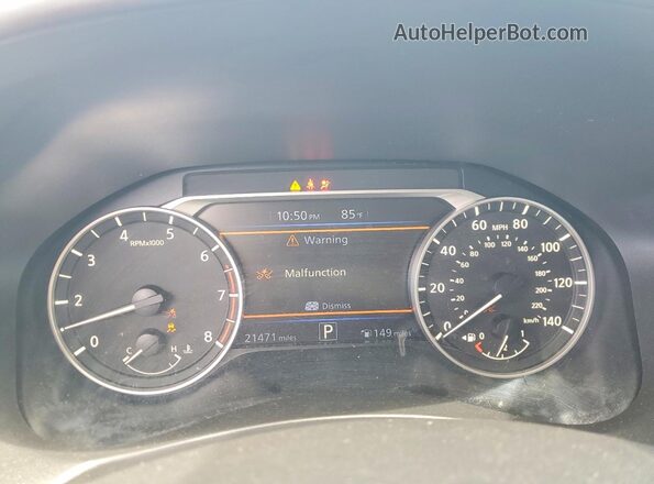 1N4BL4CV6LC165588 2020 NISSAN ALTIMA Silver Widok zestawu wskaźników
