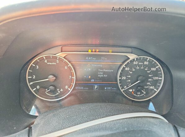 1N4BL4CV8LC177452 2020 NISSAN ALTIMA White Vista del cuadro de instrumentos