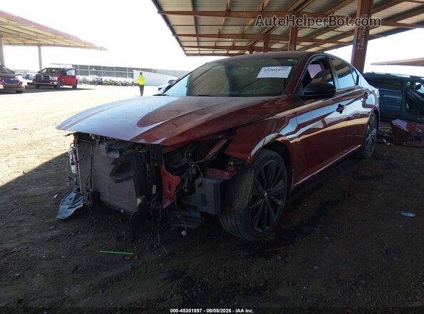 1N4BL4CV8MN416276 2021 NISSAN ALTIMA Red Առջևի ձախ երեք քառորդ տեսարան