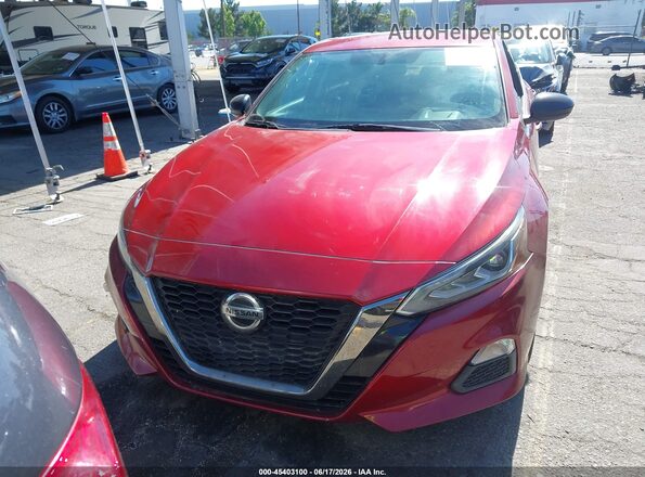 1N4BL4CV9KC217276 2019 NISSAN ALTIMA Red Սարքավորումների վահանակի տեսք