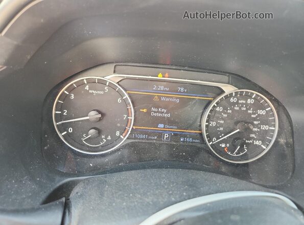 1N4BL4CV9NN335630 2022 NISSAN ALTIMA Blue Вид щитка приладів