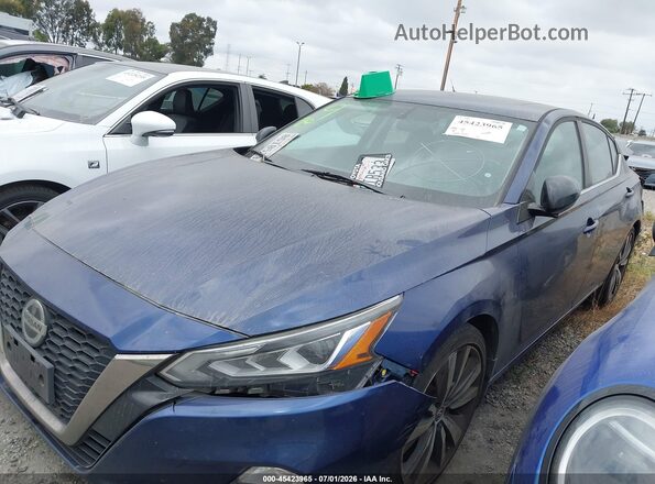 1N4BL4CVXKC118143 2019 NISSAN ALTIMA Blue Առջևի ձախ երեք քառորդ տեսարան