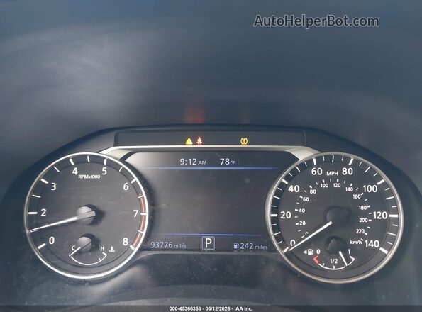 1N4BL4CVXKC177516 2019 NISSAN ALTIMA White Widok tylnych siedzeń