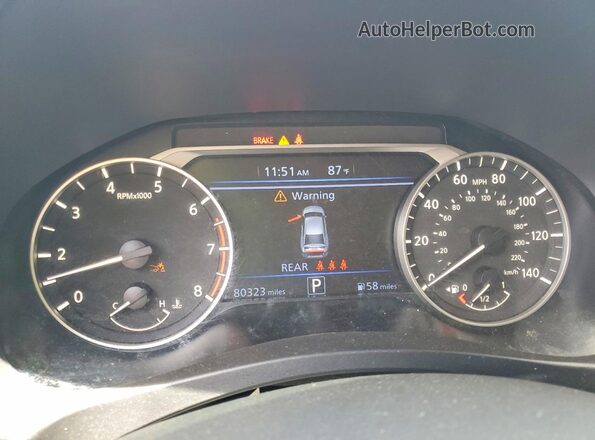 1N4BL4CVXRN336811 2024 NISSAN ALTIMA Black Instrument cluster view