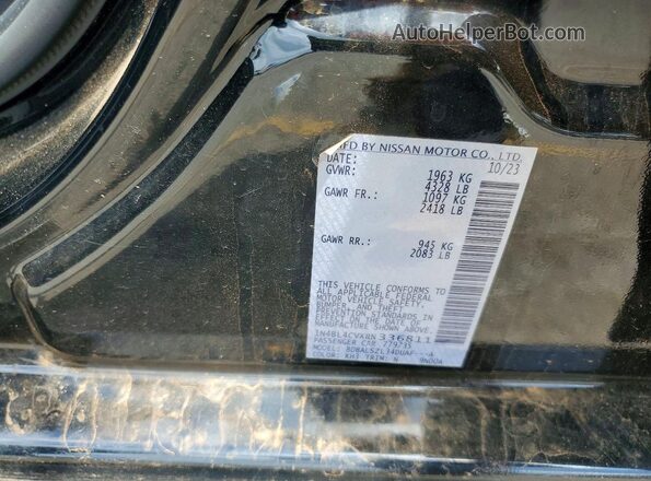 1N4BL4CVXRN336811 2024 NISSAN ALTIMA Black VIN sticker view