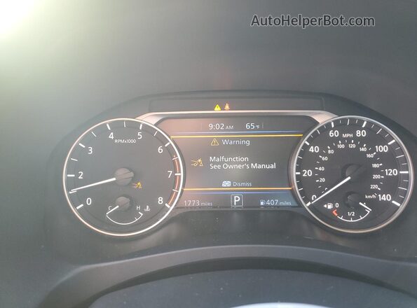 1N4BL4CVXSN413506 2025 NISSAN ALTIMA Silver Instrument cluster view