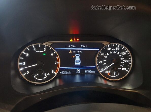 1N4BL4CW1MN376972 2021 NISSAN ALTIMA Black Вид щитка приладів
