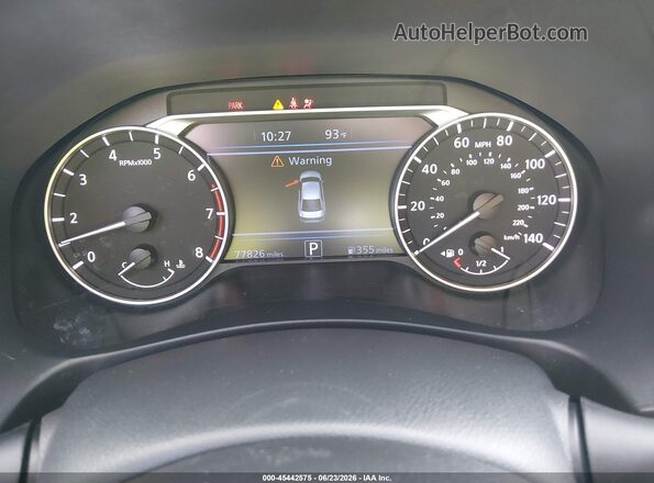 1N4BL4CW2MN376320 2021 NISSAN ALTIMA Black Widok tylnych siedzeń