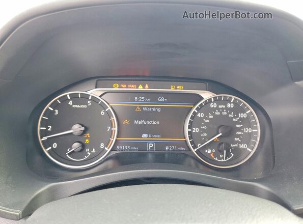1N4BL4CW2NN323070 2022 NISSAN ALTIMA Silver Instrument cluster view