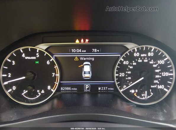 1N4BL4CW3LC258593 2020 NISSAN ALTIMA Orange უკანა სავარძლების ხედი