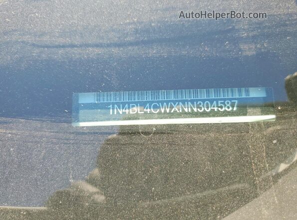 1N4BL4CWXNN304587 2022 NISSAN ALTIMA White ძრავის განყოფილების ხედი