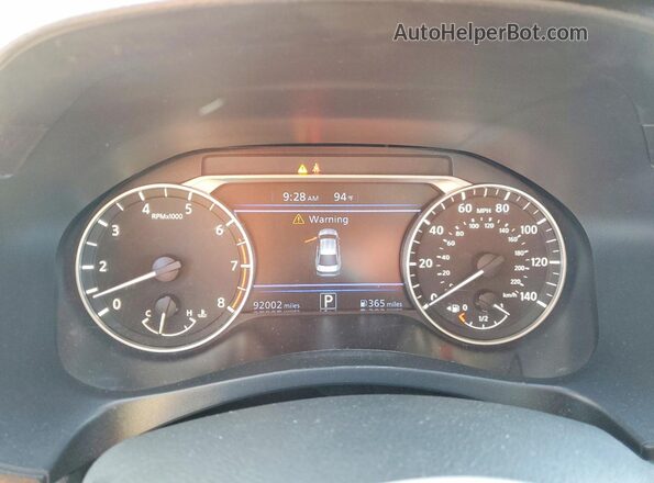1N4BL4DV0NN349463 2022 NISSAN ALTIMA Black Widok zestawu wskaźników