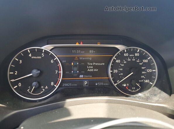 1N4BL4DV0SN398609 2025 NISSAN ALTIMA Black ხელსაწყოთა პანელის ხედი