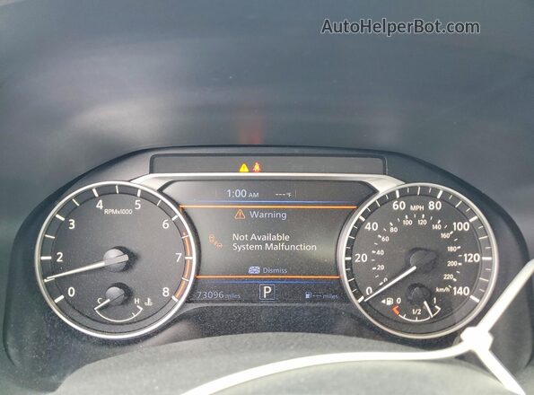 1N4BL4DV2KC155718 2019 NISSAN ALTIMA Gray ხელსაწყოთა პანელის ხედი