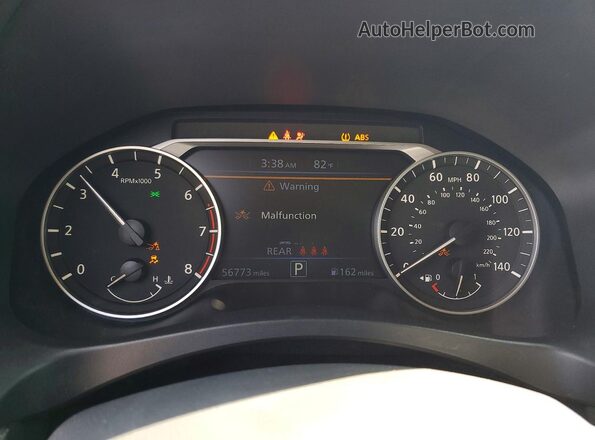 1N4BL4DV2PN351301 2023 NISSAN ALTIMA Red Вид щитка приладів