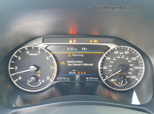 1N4BL4DV2RN359983 2024 NISSAN ALTIMA Red Вид щитка приладів