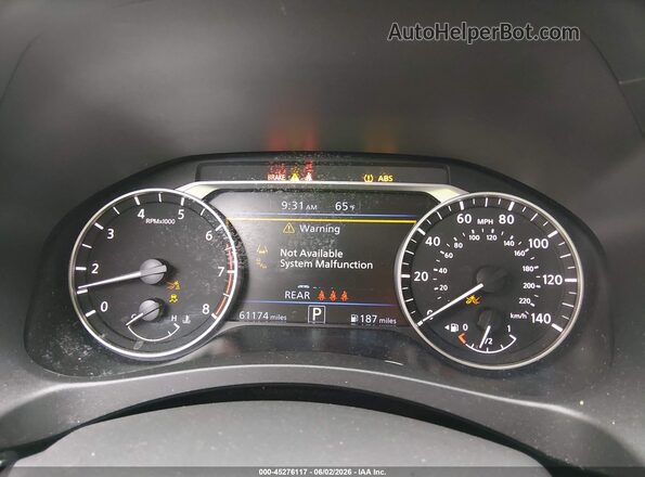 1N4BL4DV2RN372622 2024 NISSAN ALTIMA Burgundy Вид задніх сидінь