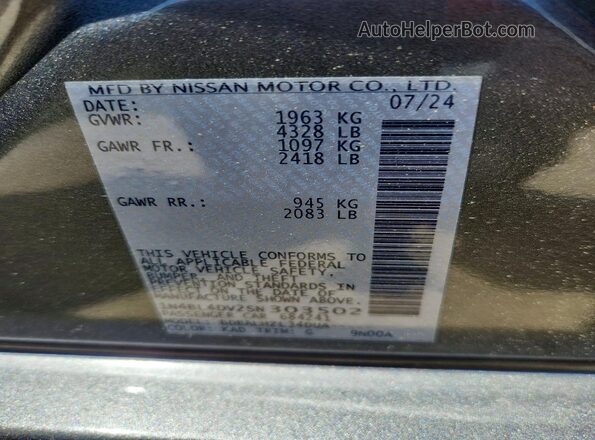 1N4BL4DV2SN303502 2025 NISSAN ALTIMA Gray Вид наклейки з VIN-кодом