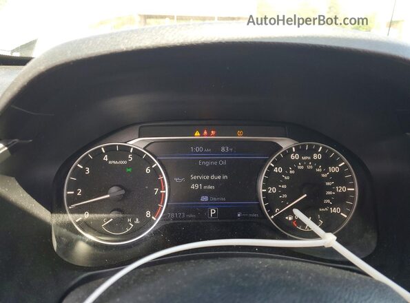 1N4BL4DV3MN331392 2021 NISSAN ALTIMA Угольный Вид щитка приборов