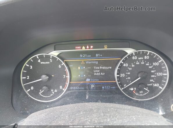 1N4BL4DV3NN389164 2022 NISSAN ALTIMA Black Вид задніх сидінь