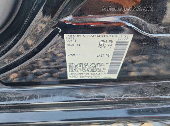 1N4BL4DV3PN341120 2023 NISSAN ALTIMA Black Շարժիչի բաժամունքի տեսք