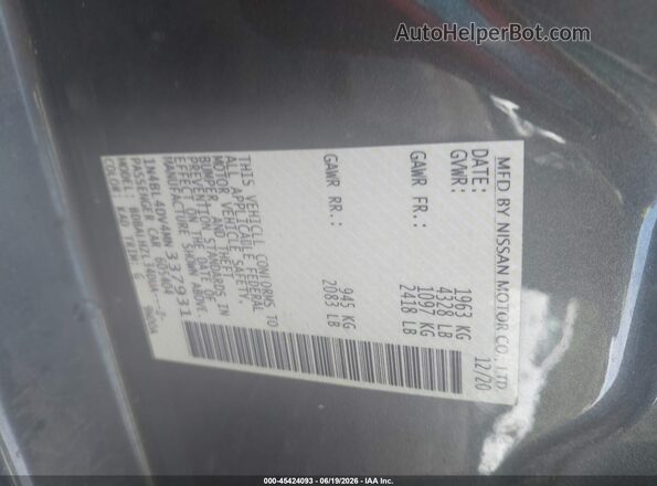 1N4BL4DV4MN337931 2021 NISSAN ALTIMA Gray Շարժիչի բաժամունքի տեսք