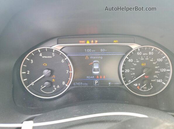 1N4BL4DV4PN340123 2023 NISSAN ALTIMA Black Instrument cluster view