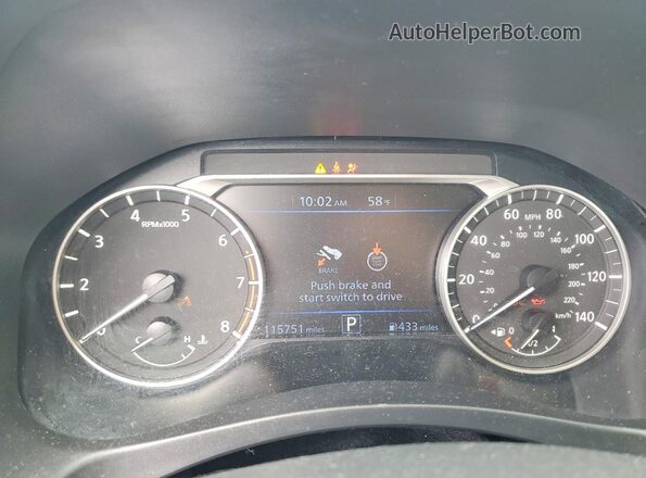 1N4BL4DV5MN365706 2021 NISSAN ALTIMA Black Սարքավորումների վահանակի տեսք