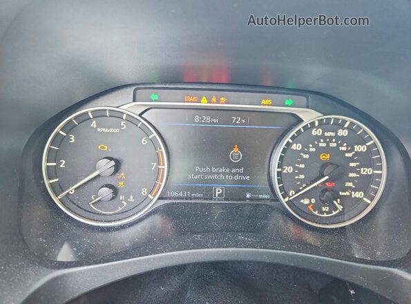 1N4BL4DV6MN317325 2021 NISSAN ALTIMA Белый Вид щитка приборов