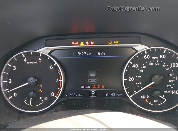 1N4BL4DV6RN319048 2024 NISSAN ALTIMA Бордовый Вид задних сидений