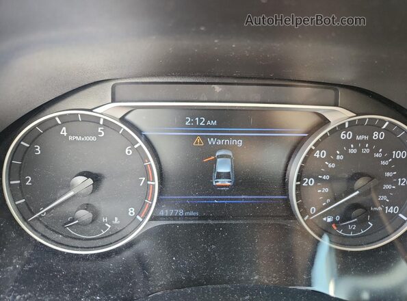 1N4BL4DV7KC214861 2019 NISSAN ALTIMA White Вид щитка приладів