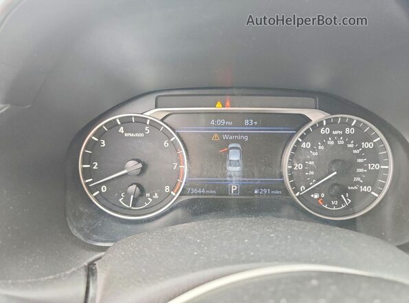 1N4BL4DV7MN342301 2021 NISSAN ALTIMA Gray Instrument cluster view