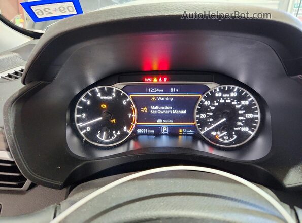 1N4BL4DV7SN322384 2025 NISSAN ALTIMA Black Instrument cluster view