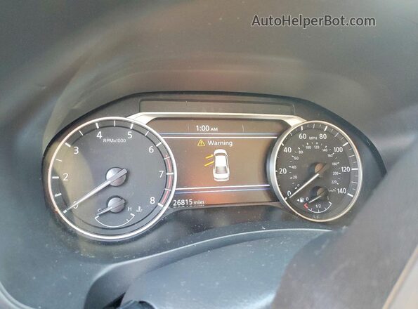 1N4BL4DV7SN401716 2025 NISSAN ALTIMA Black ხელსაწყოთა პანელის ხედი