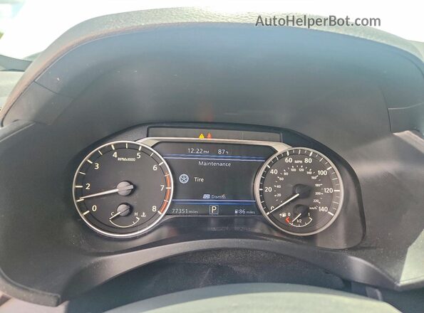 1N4BL4DV8MN314992 2021 NISSAN ALTIMA White Instrument cluster view
