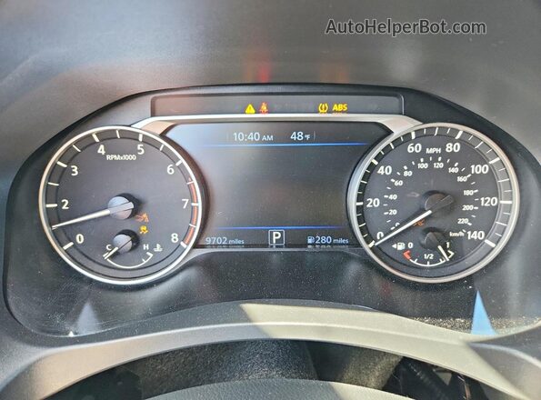1N4BL4DV8SN375868 2025 NISSAN ALTIMA Серый Вид щитка приборов