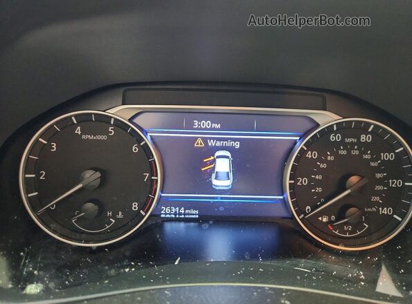 1N4BL4DV8SN402647 2025 NISSAN ALTIMA Maroon Widok zestawu wskaźników