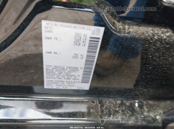 1N4BL4DV9RN341920 2024 NISSAN ALTIMA Black Engine compartment view
