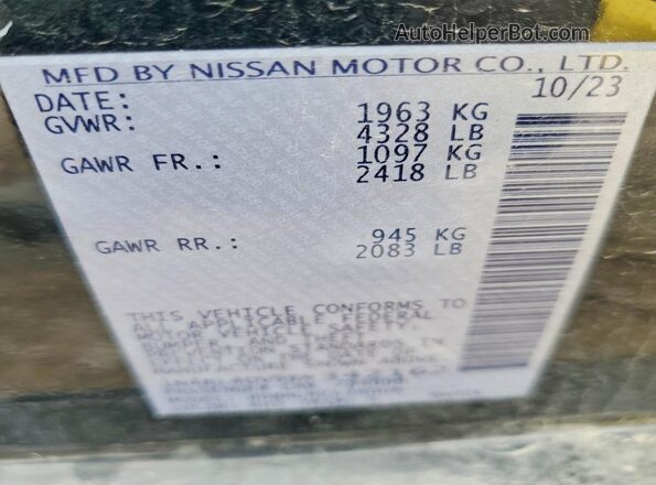 1N4BL4DV9RN342162 2024 NISSAN ALTIMA Black Vista del compartimento del motor