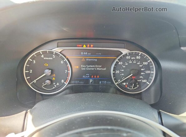 1N4BL4DV9SN356701 2025 NISSAN ALTIMA Burgundy ხელსაწყოთა პანელის ხედი