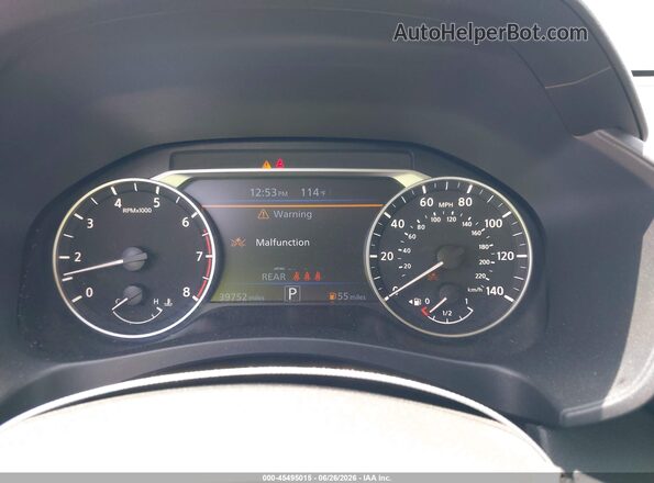 1N4BL4DVXSN375595 2025 NISSAN ALTIMA Black Հետևի նստատեղերի տեսք