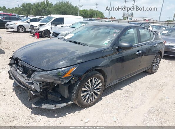 1N4BL4DVXSN375595 2025 NISSAN ALTIMA Black Առջևի ձախ երեք քառորդ տեսարան
