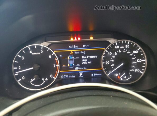 1N4BL4DW1MN302644 2021 NISSAN ALTIMA Черный Вид щитка приборов