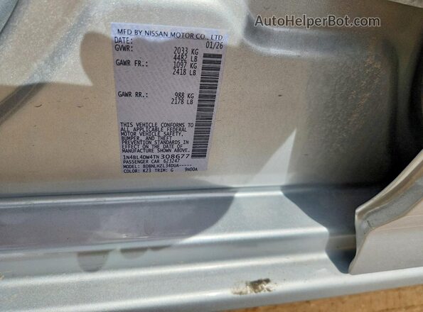 1N4BL4DW4TN308677 2026 NISSAN ALTIMA Серебряный Вид подкапотного пространства