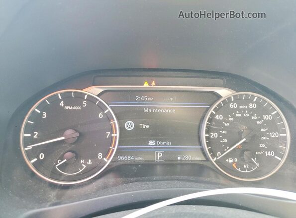 1N4BL4DW7LC169382 2020 NISSAN ALTIMA Black Вид щитка приладів