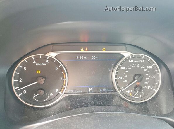 1N4BL4DW7LC179202 2020 NISSAN ALTIMA White ხელსაწყოთა პანელის ხედი